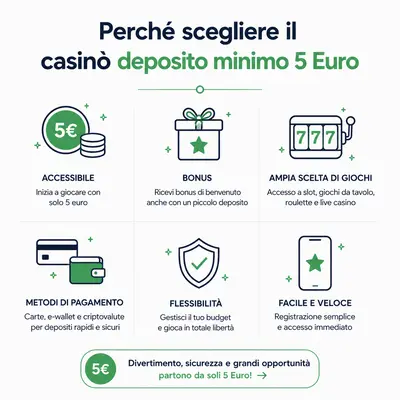 casinò non aams deposito minimo 5 euro